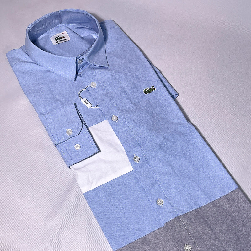 LCT6 men blue long sleeve shirt
