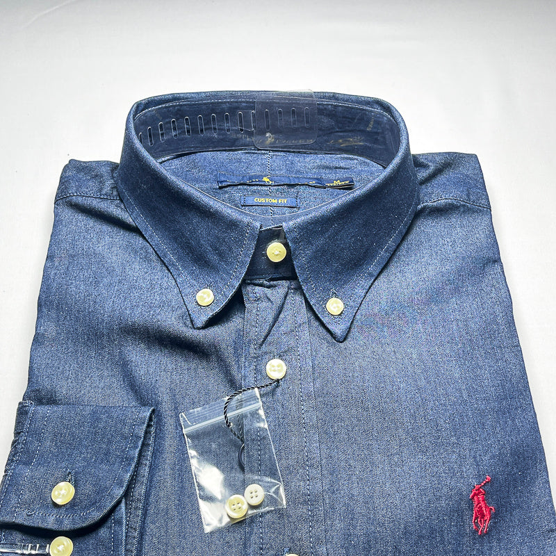 Men’s denim long-sleeve shirt - LD3