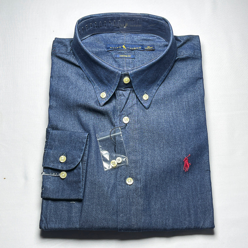 Men’s denim long-sleeve shirt - LD3