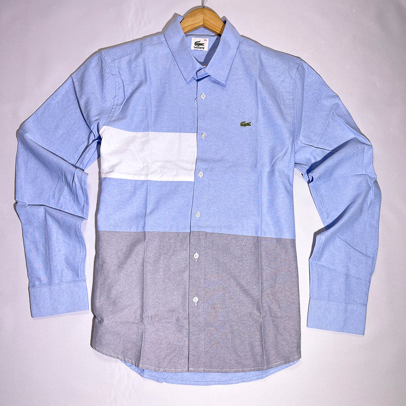 LCT6 men blue long sleeve shirt