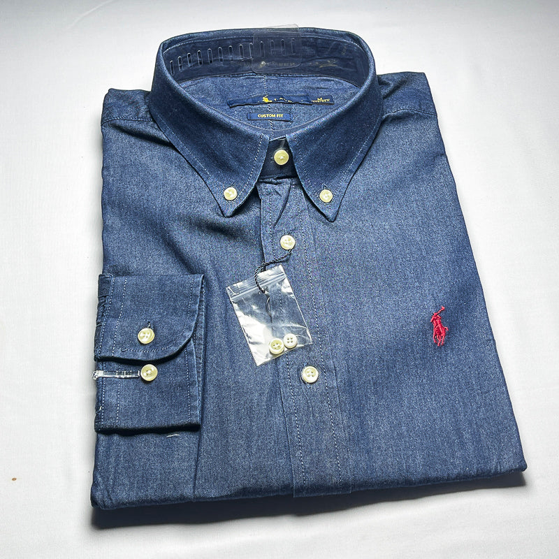 Men’s denim long-sleeve shirt - LD3