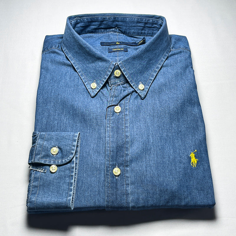 Men’s denim long-sleeve shirt - LD6