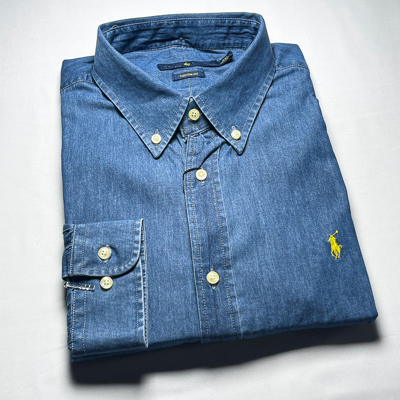 Men’s denim long-sleeve shirt - LD6