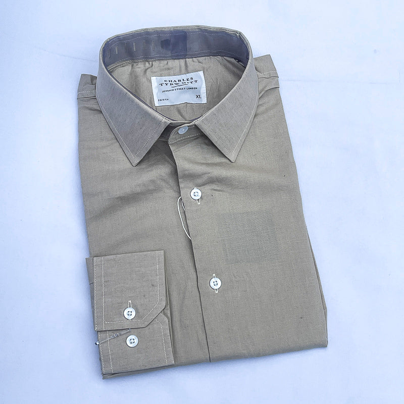 Men Long Sleeve Linen Shirt CT34