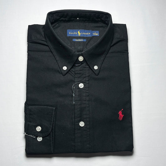 Men’s black long-sleeve cotton shirt - CS5
