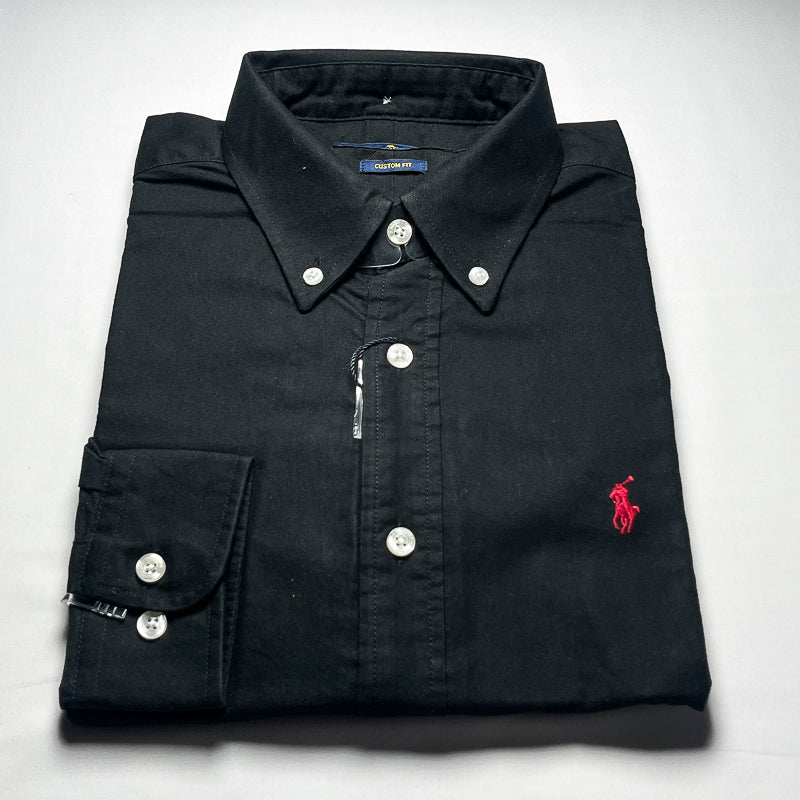 Men’s black long-sleeve cotton shirt - CS5