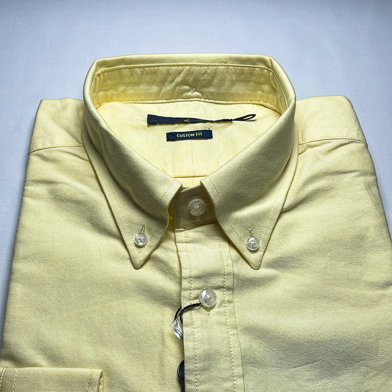 Men’s yellow long-sleeve cotton shirt - CS10