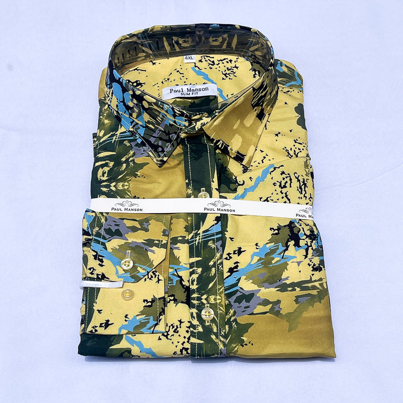 PM Men Long Sleeve Cotton Shirt P9