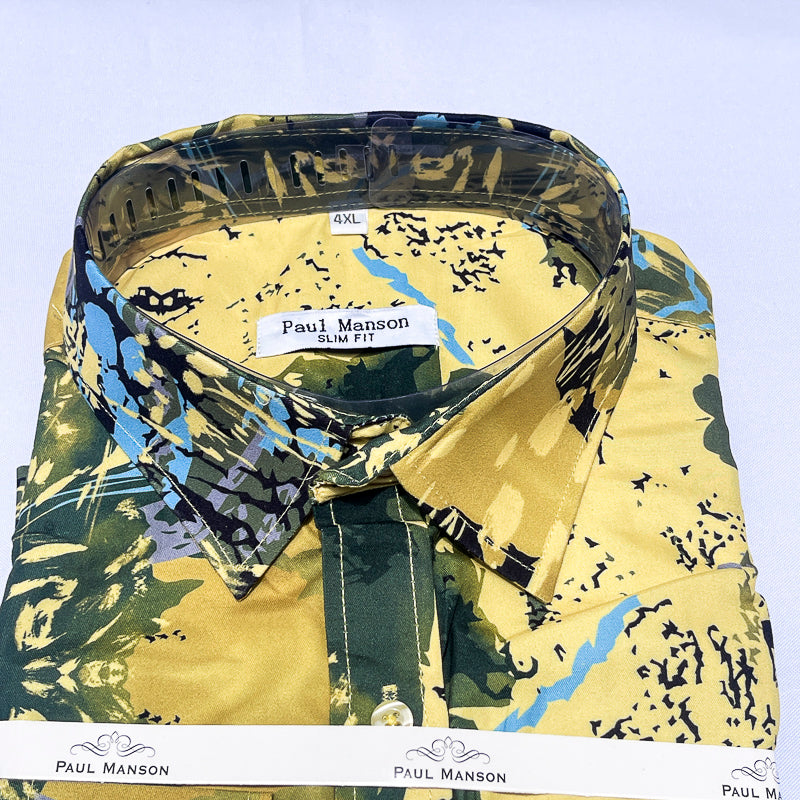 PM Men Long Sleeve Cotton Shirt P9