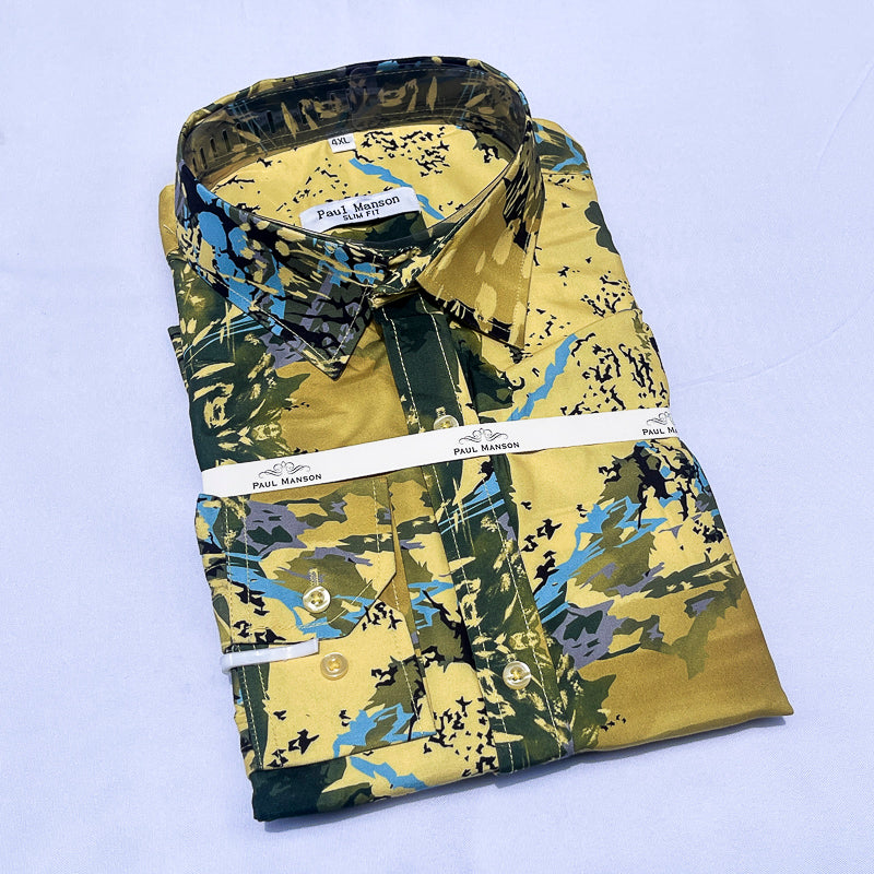 PM Men Long Sleeve Cotton Shirt P9