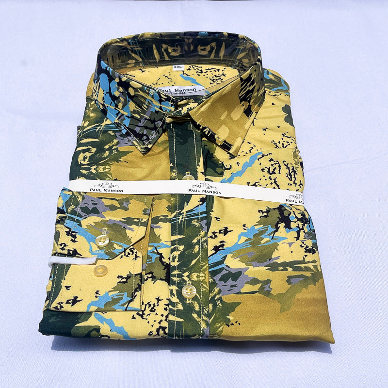 PM Men Long Sleeve Cotton Shirt P9