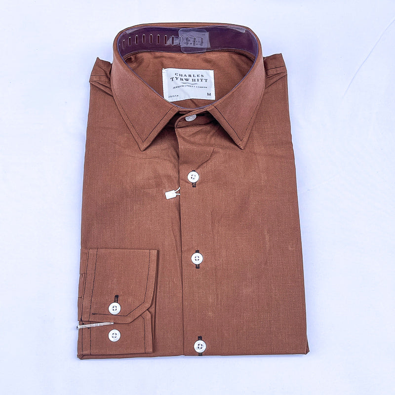 Men Long Sleeve Linen Shirt CT31
