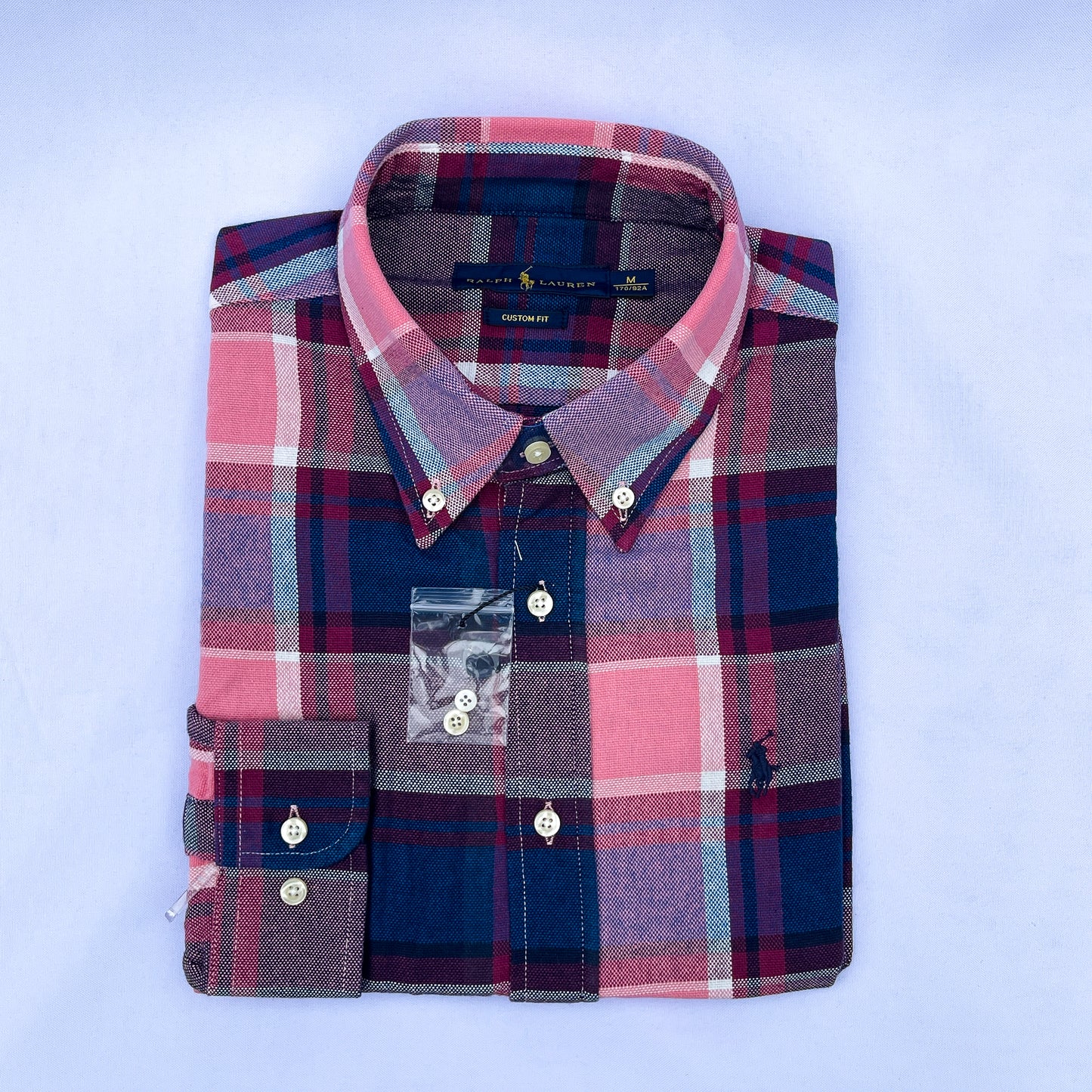 Long-Sleeve Oxford Custom Cotton Shirt - RL08