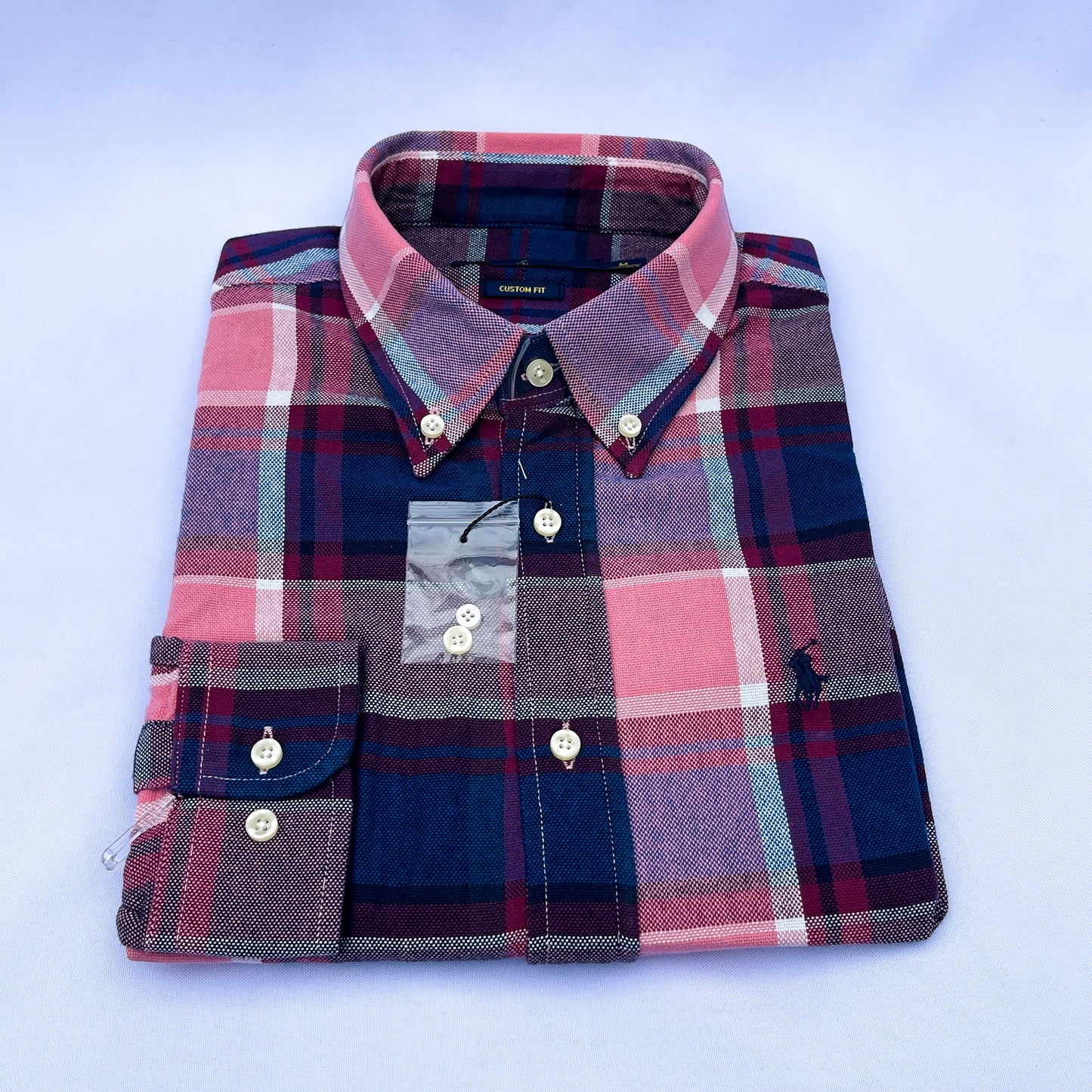 Long-Sleeve Oxford Custom Cotton Shirt - RL08