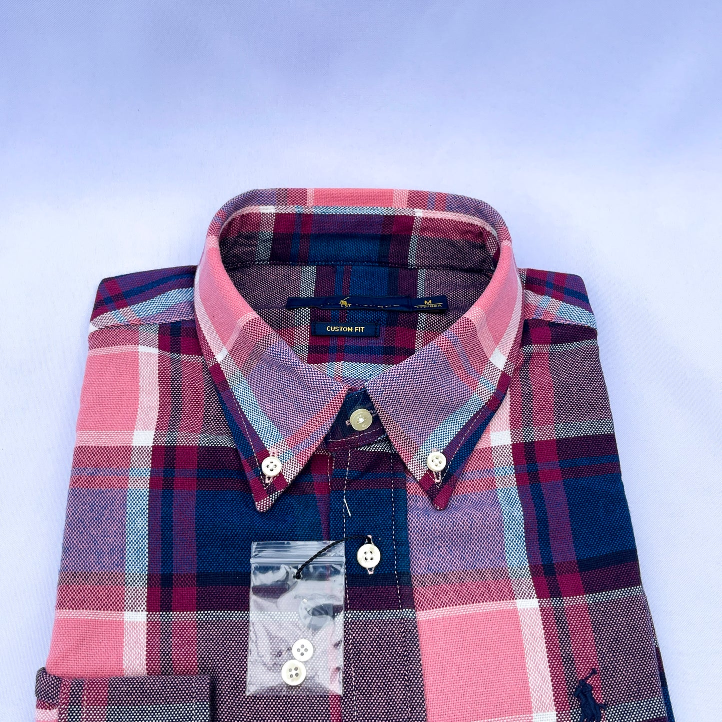 Long-Sleeve Oxford Custom Cotton Shirt - RL08