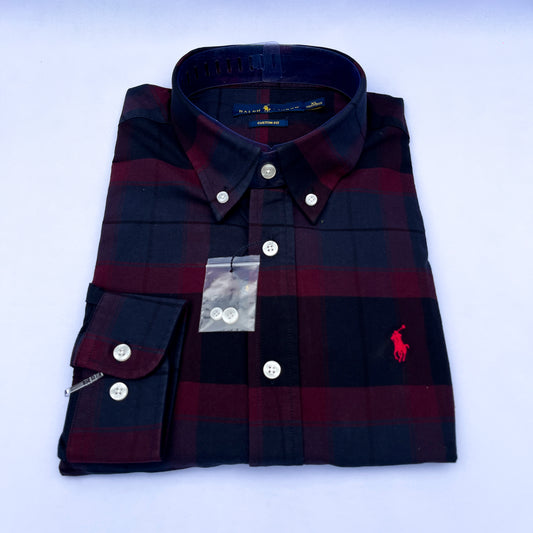 Long-Sleeve Oxford Custom Cotton Shirt - RL02