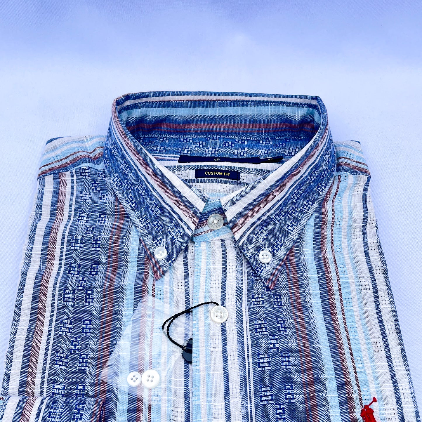 Long-Sleeve Oxford Custom Cotton Shirt - RL07