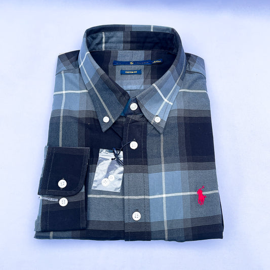 Long-Sleeve Oxford Custom Cotton Shirt - RL01