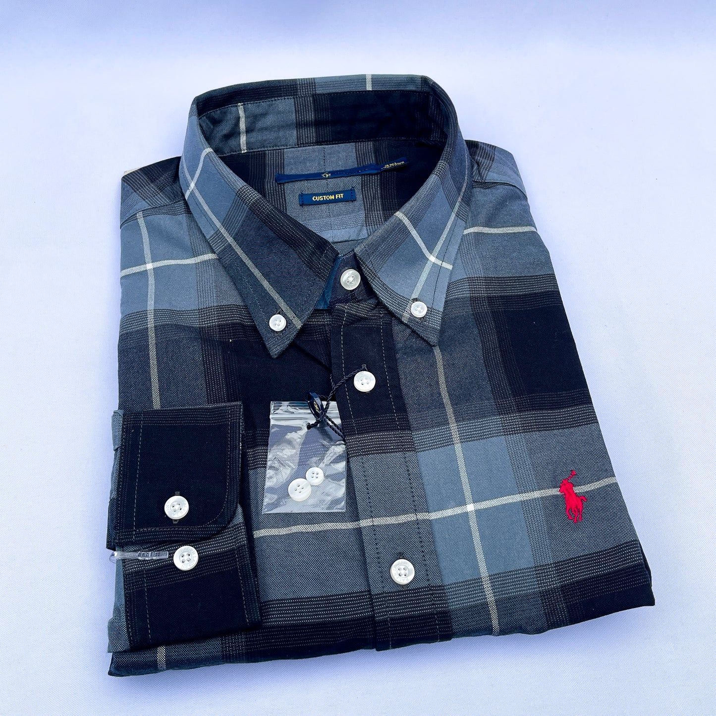 Long-Sleeve Oxford Custom Cotton Shirt - RL03