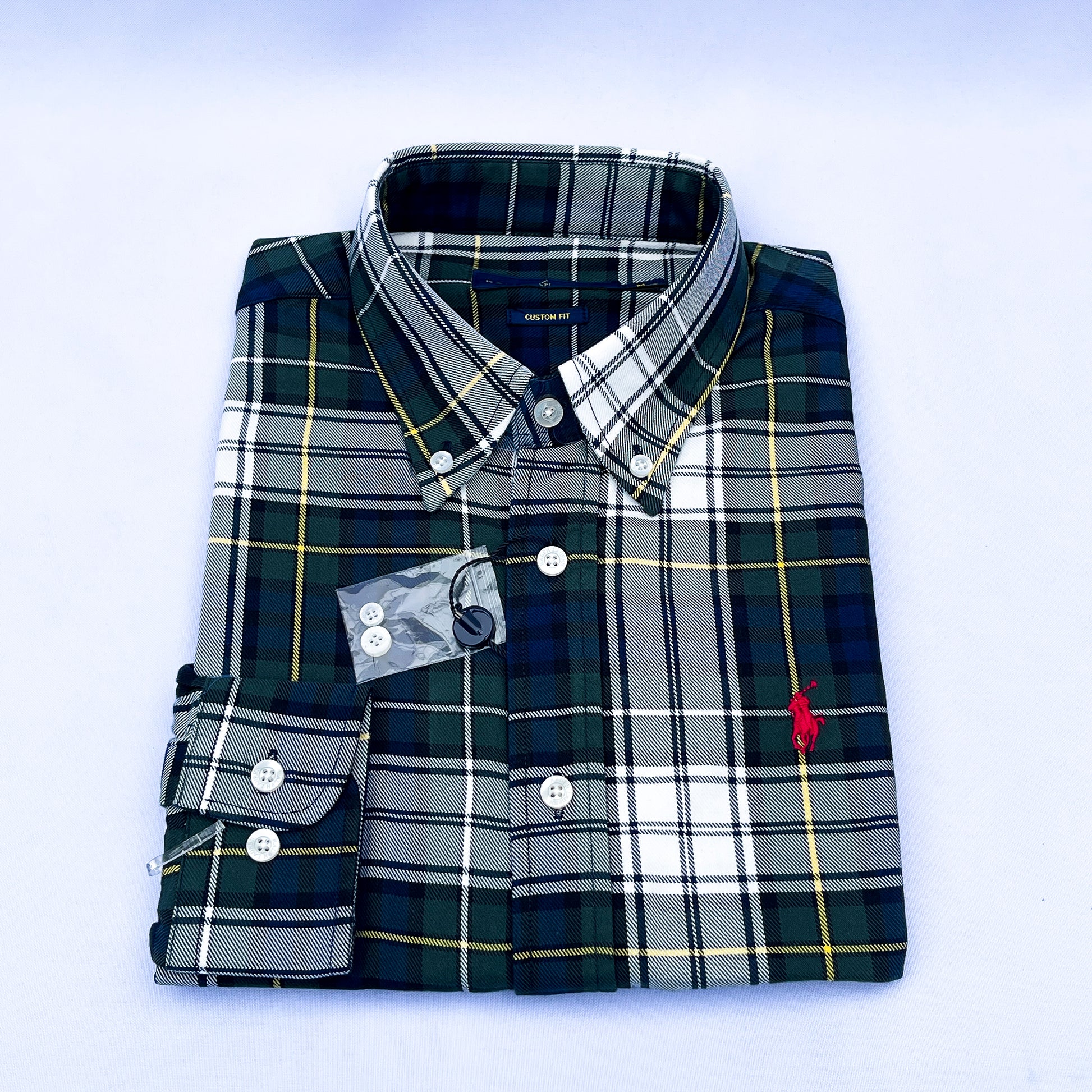 Long-Sleeve Oxford Custom Cotton Shirt - RL06