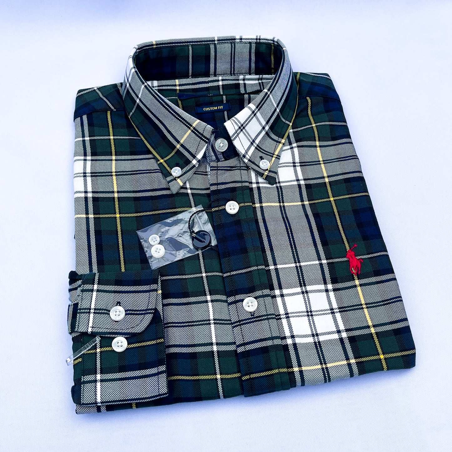 Long-Sleeve Oxford Custom Cotton Shirt - RL06