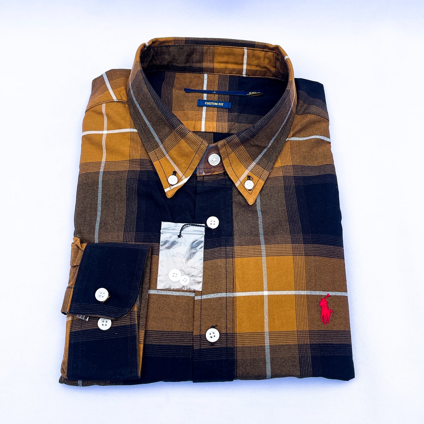 Long-Sleeve Oxford Custom Cotton Shirt - RL09
