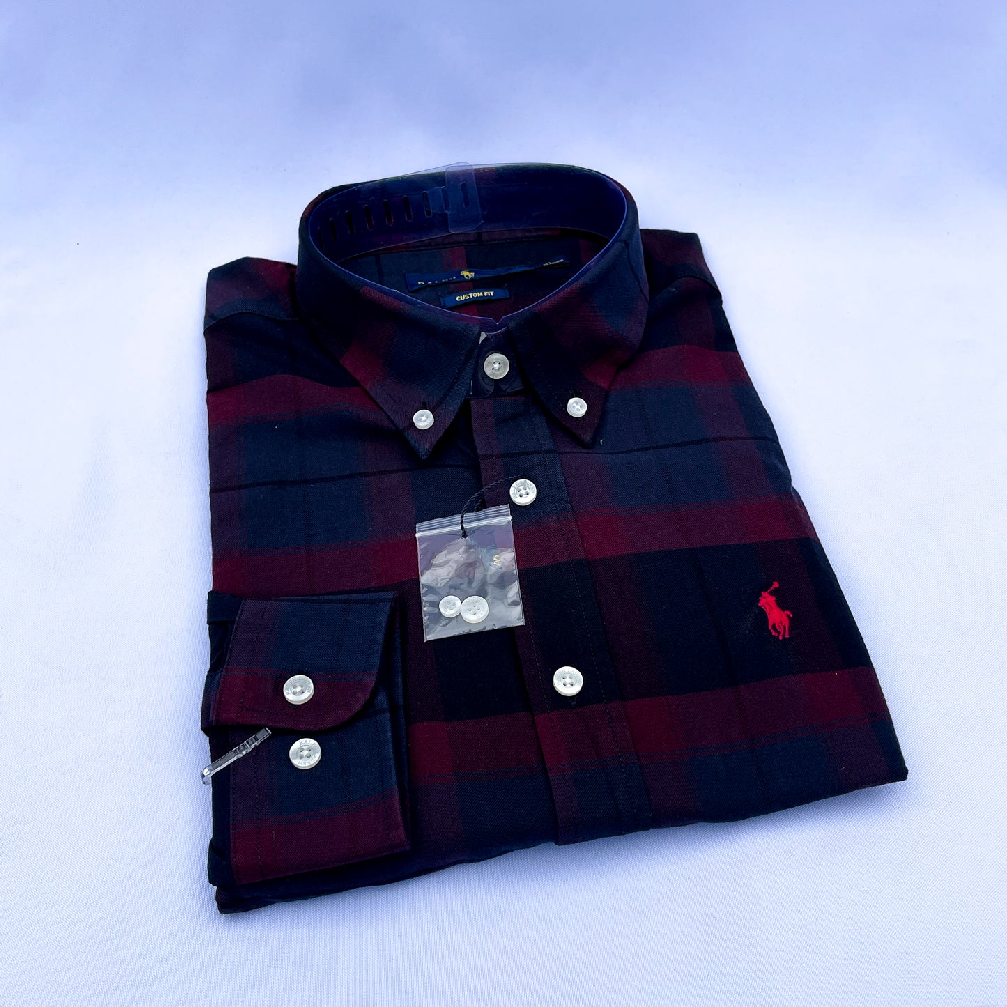 Long-Sleeve Oxford Custom Cotton Shirt - RL02
