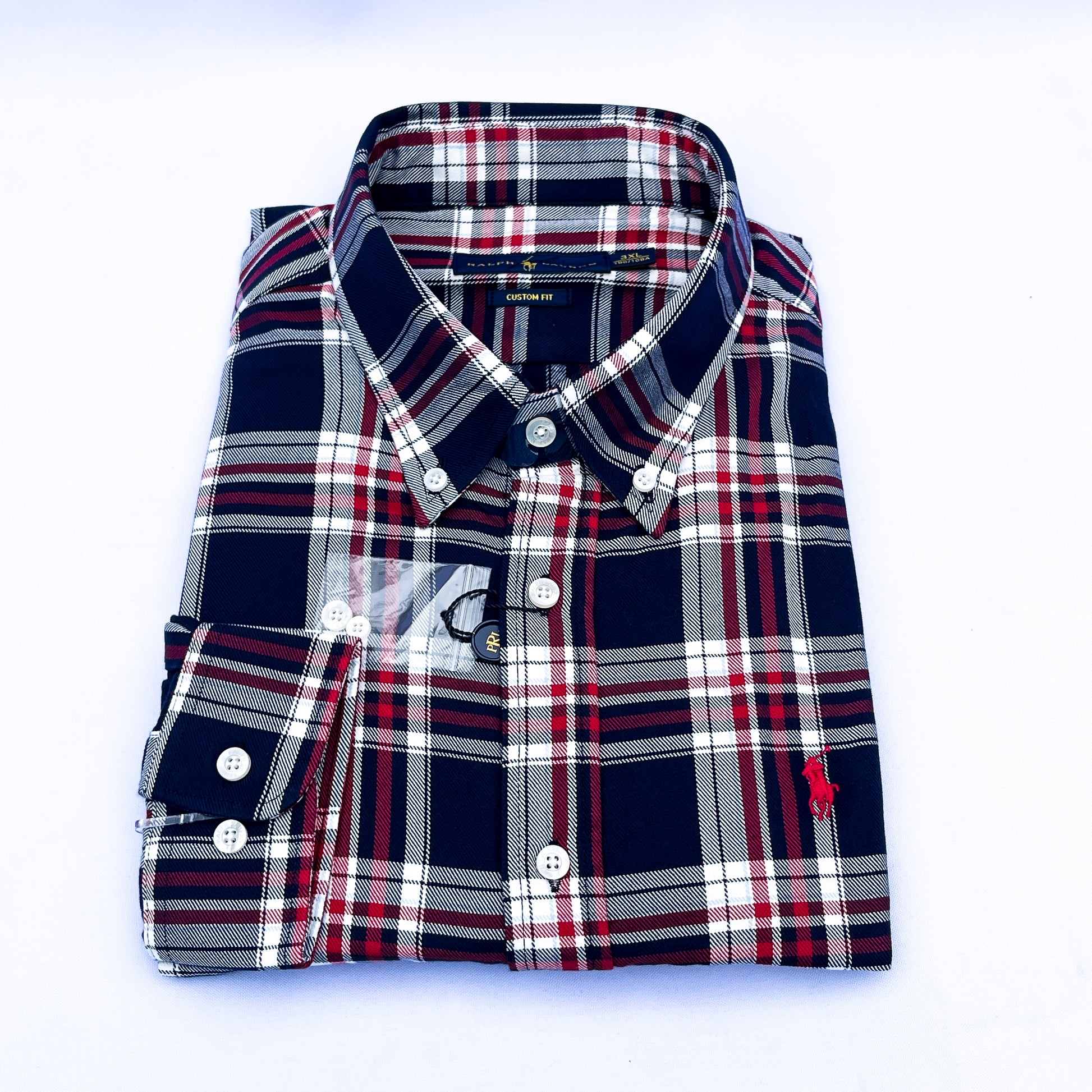 Long-Sleeve Oxford Custom Cotton Shirt - RL01