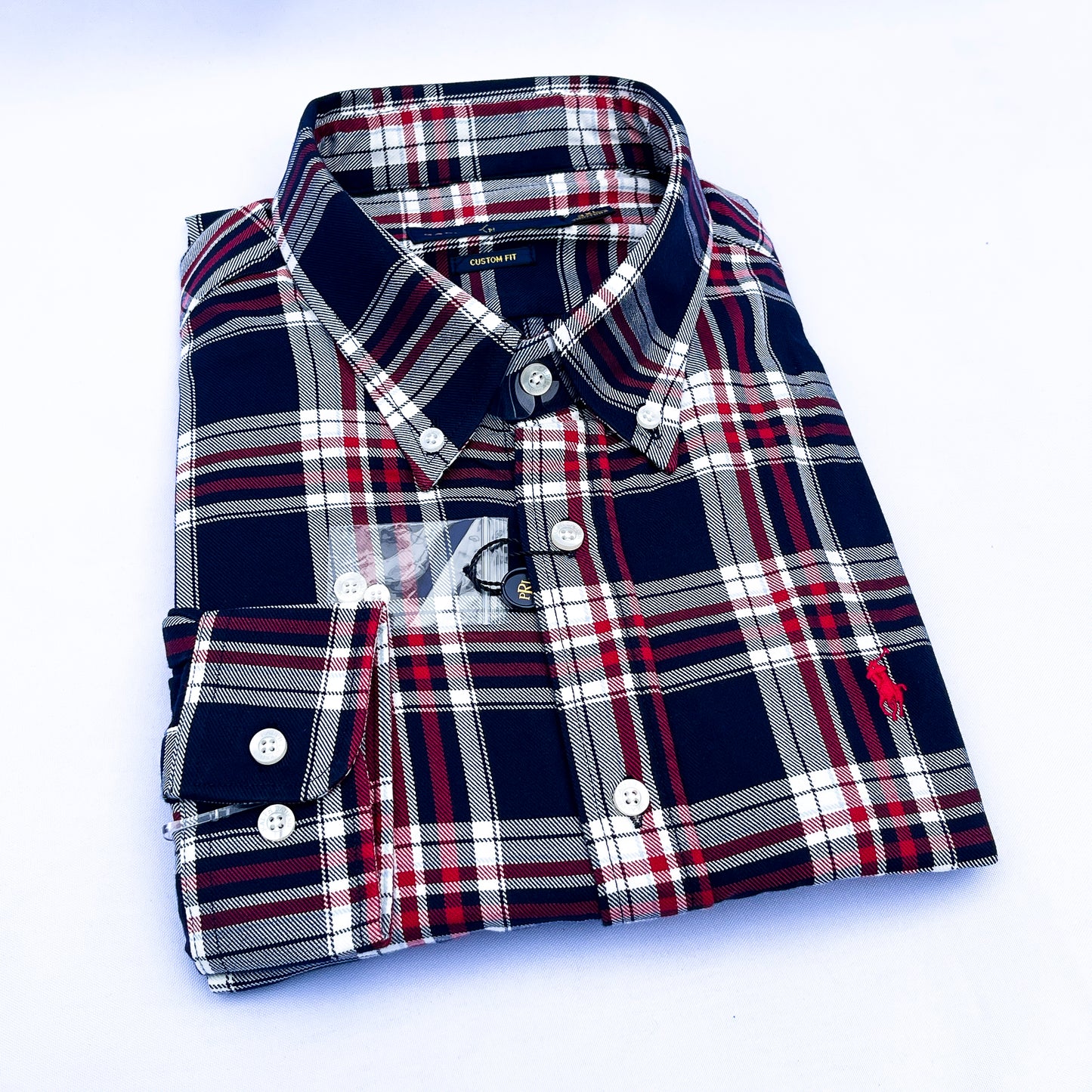 Long-Sleeve Oxford Custom Cotton Shirt - RL04