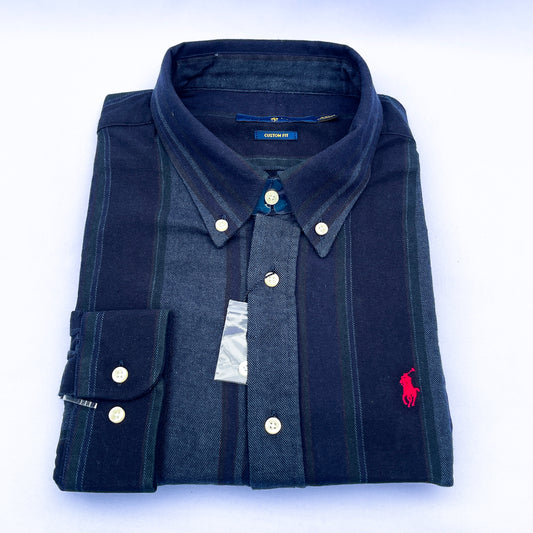 Long-Sleeve Oxford Custom Cotton Shirt - RL13