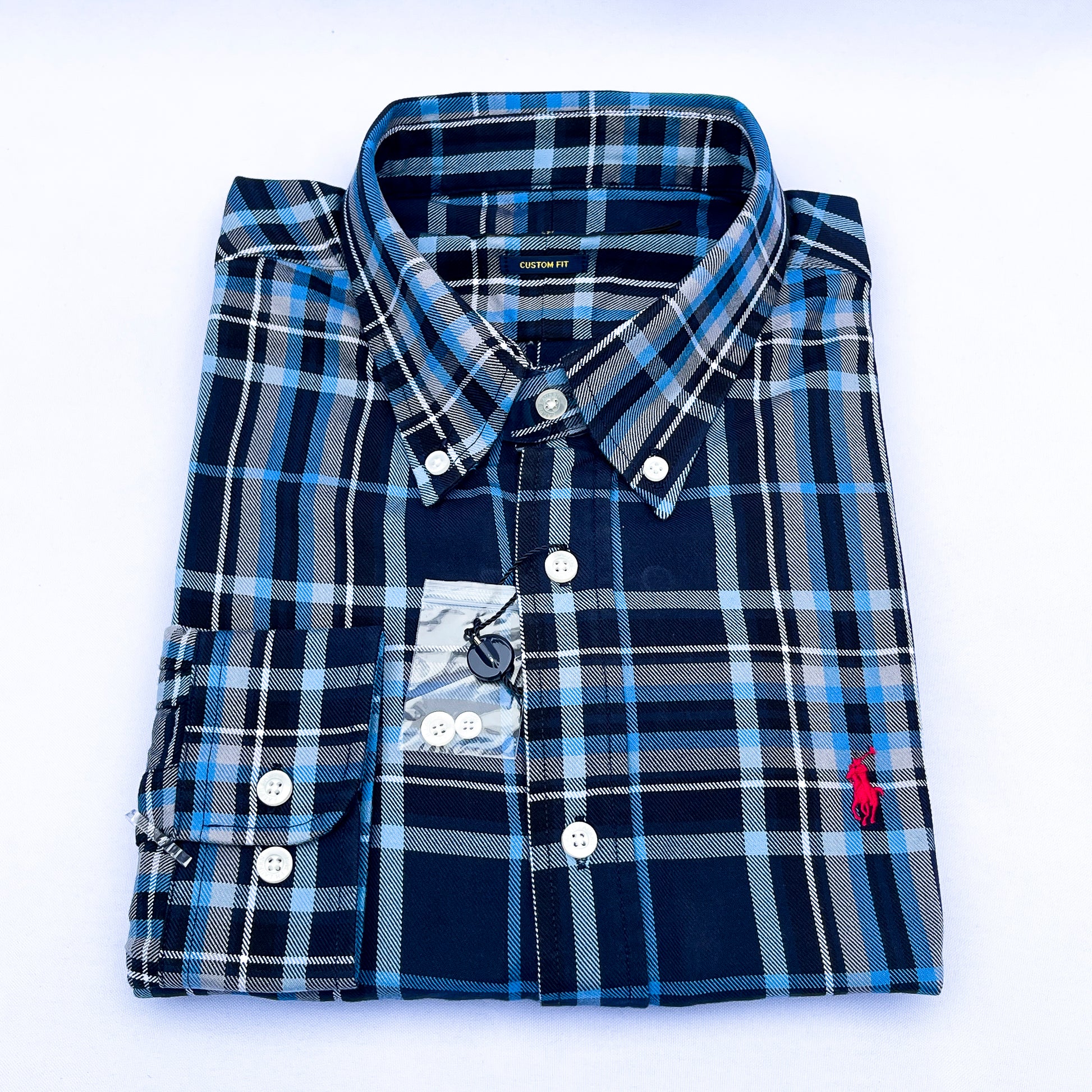 Long-Sleeve Oxford Custom Cotton Shirt - RL10