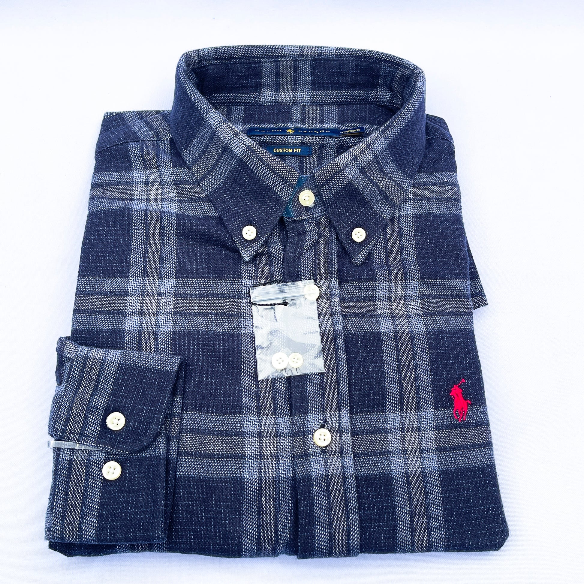 Long-Sleeve Oxford Custom Cotton Shirt - RL12