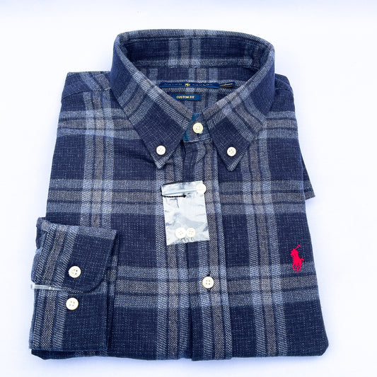 Long-Sleeve Oxford Custom Cotton Shirt - RL12