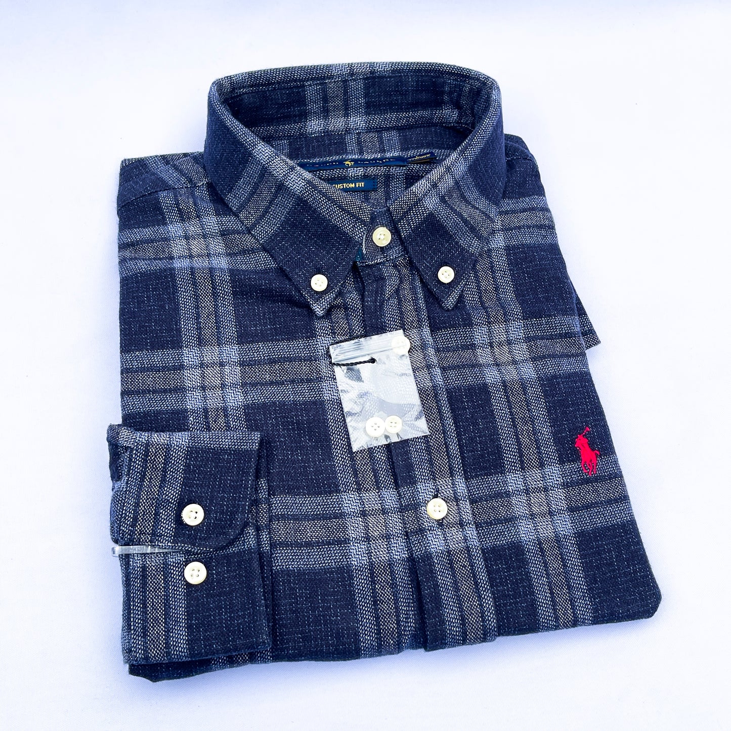 Long-Sleeve Oxford Custom Cotton Shirt - RL12
