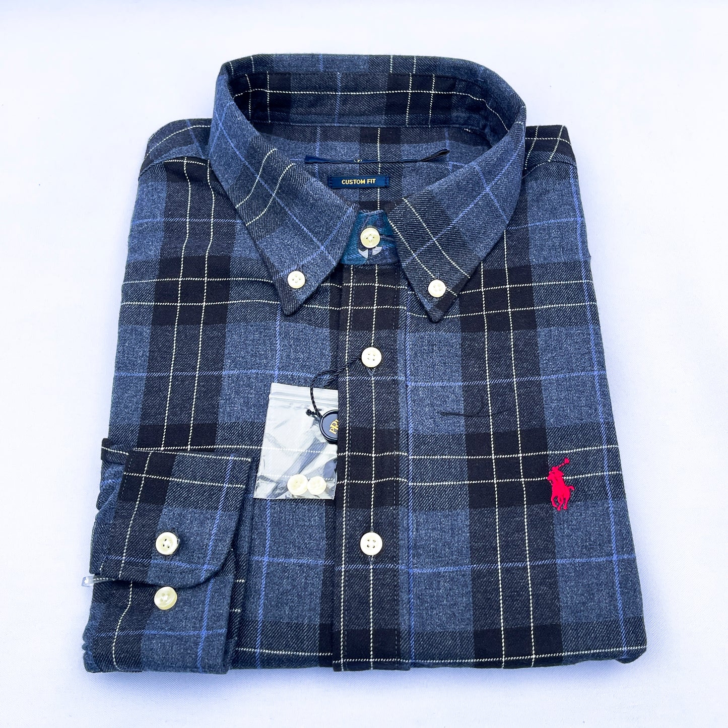 Long-Sleeve Oxford Custom Cotton Shirt - RL11