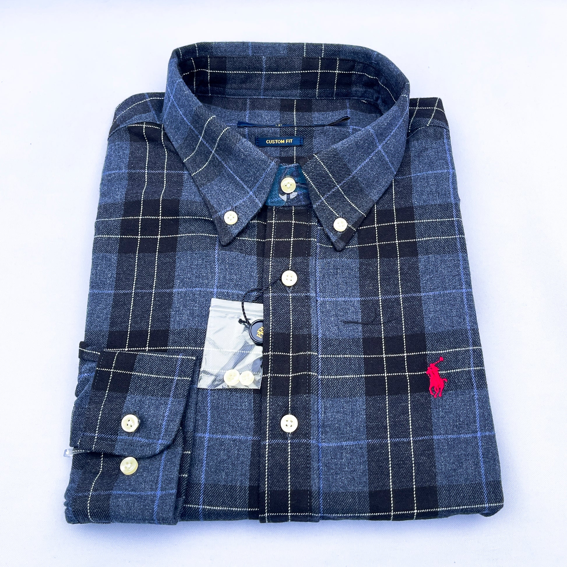Long-Sleeve Oxford Custom Cotton Shirt - RL11