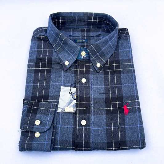 Long-Sleeve Oxford Custom Cotton Shirt - RL11
