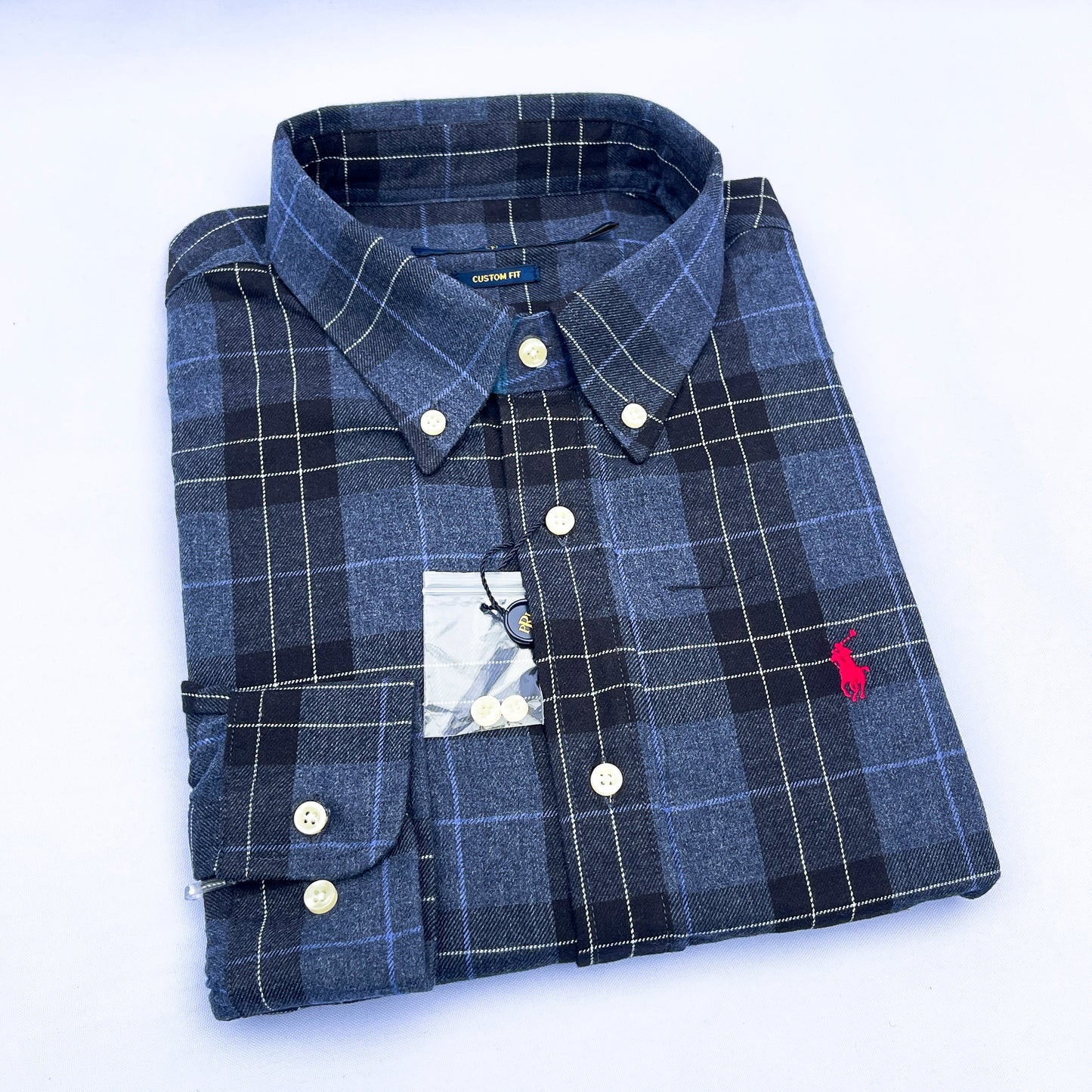 Long-Sleeve Oxford Custom Cotton Shirt - RL11