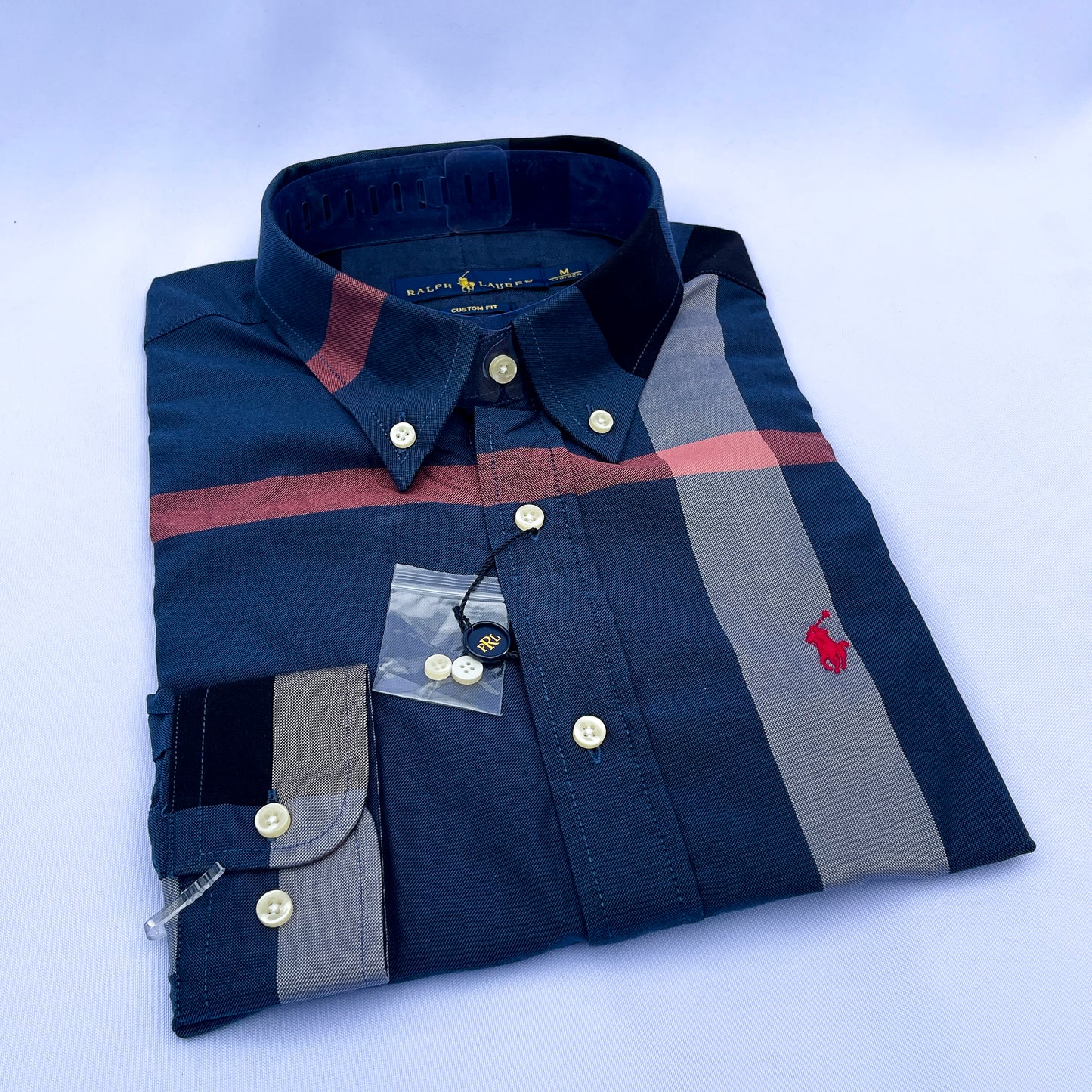 Long-Sleeve Oxford Custom Cotton Shirt - RL01