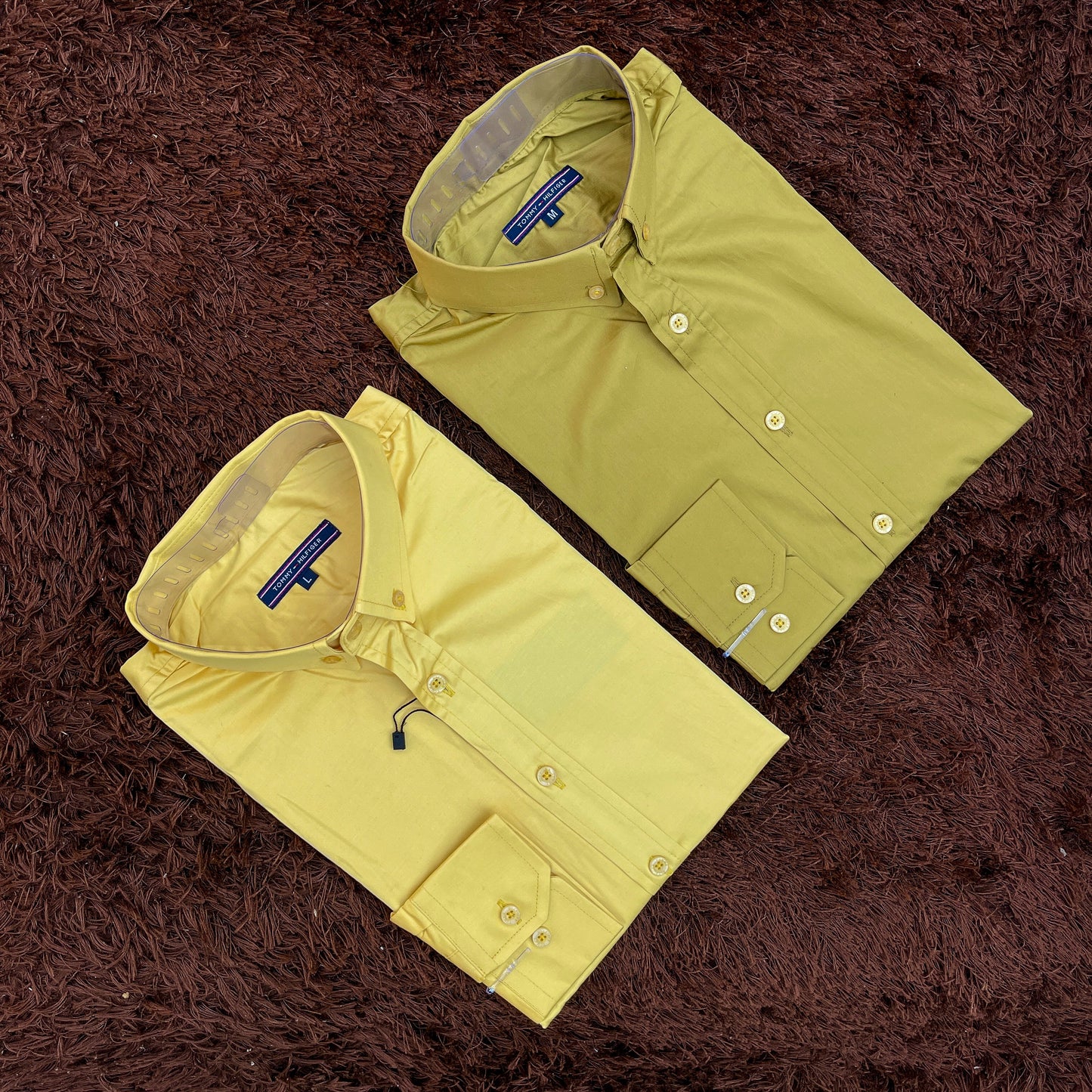 Men’s dijon smart fit cotton shirt by Tommy H.