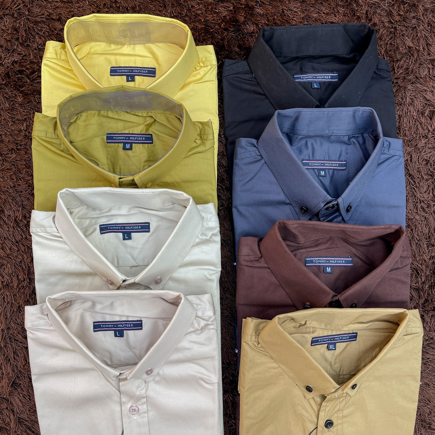 Men’s dijon smart fit cotton shirt by Tommy H.