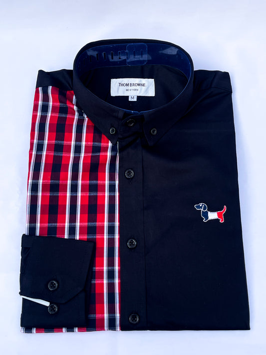 Men's BR4 long sleeved button-down oxford shirt