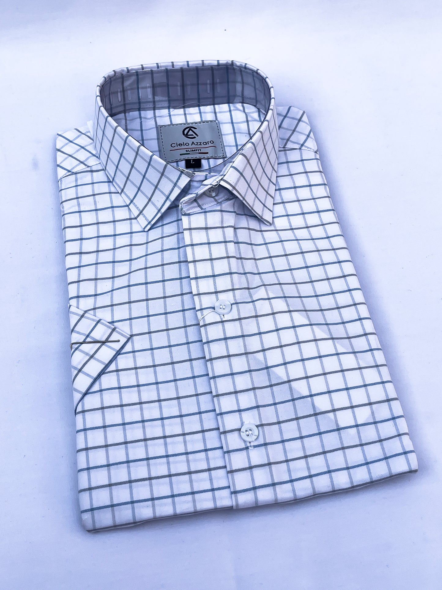 Men's short sleeved shirt (S24)by C. Azzaro