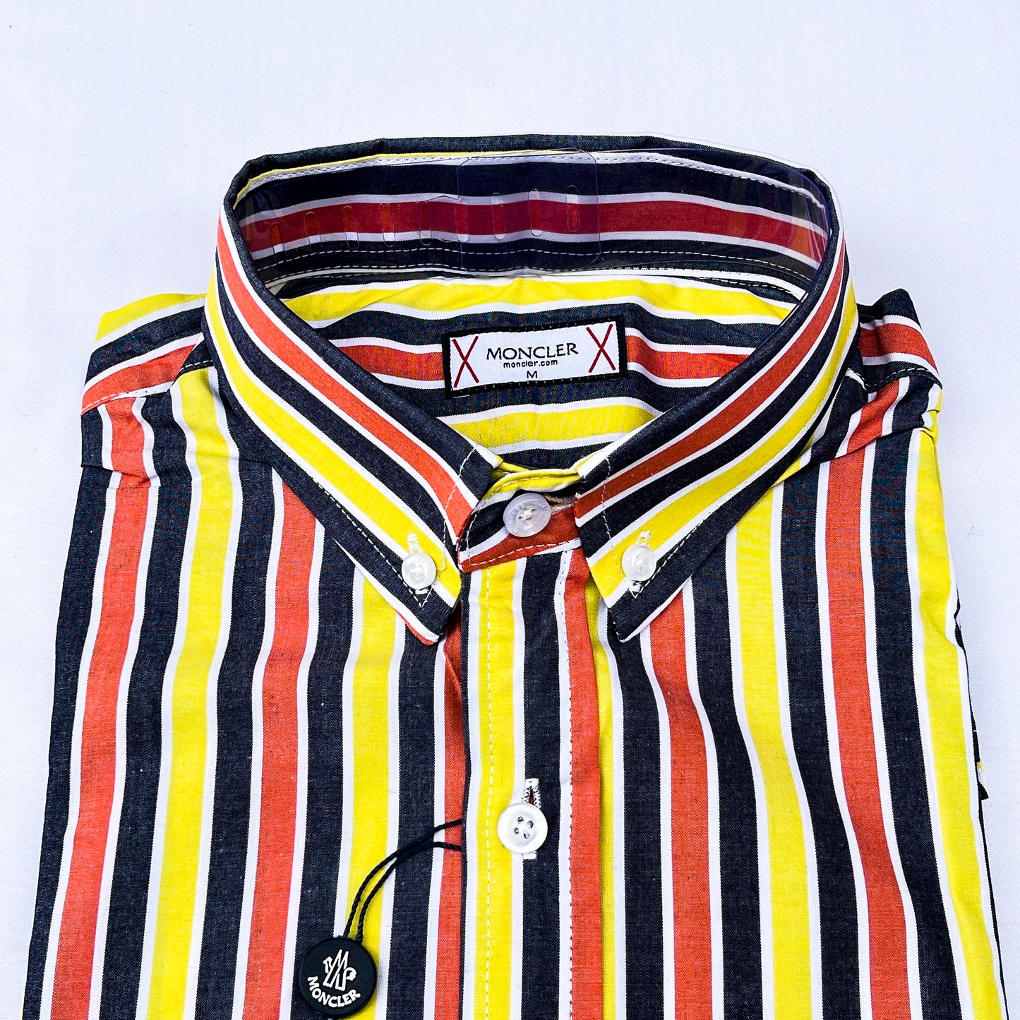 Men’s multi striped M009 long-sleeve oxford shirt