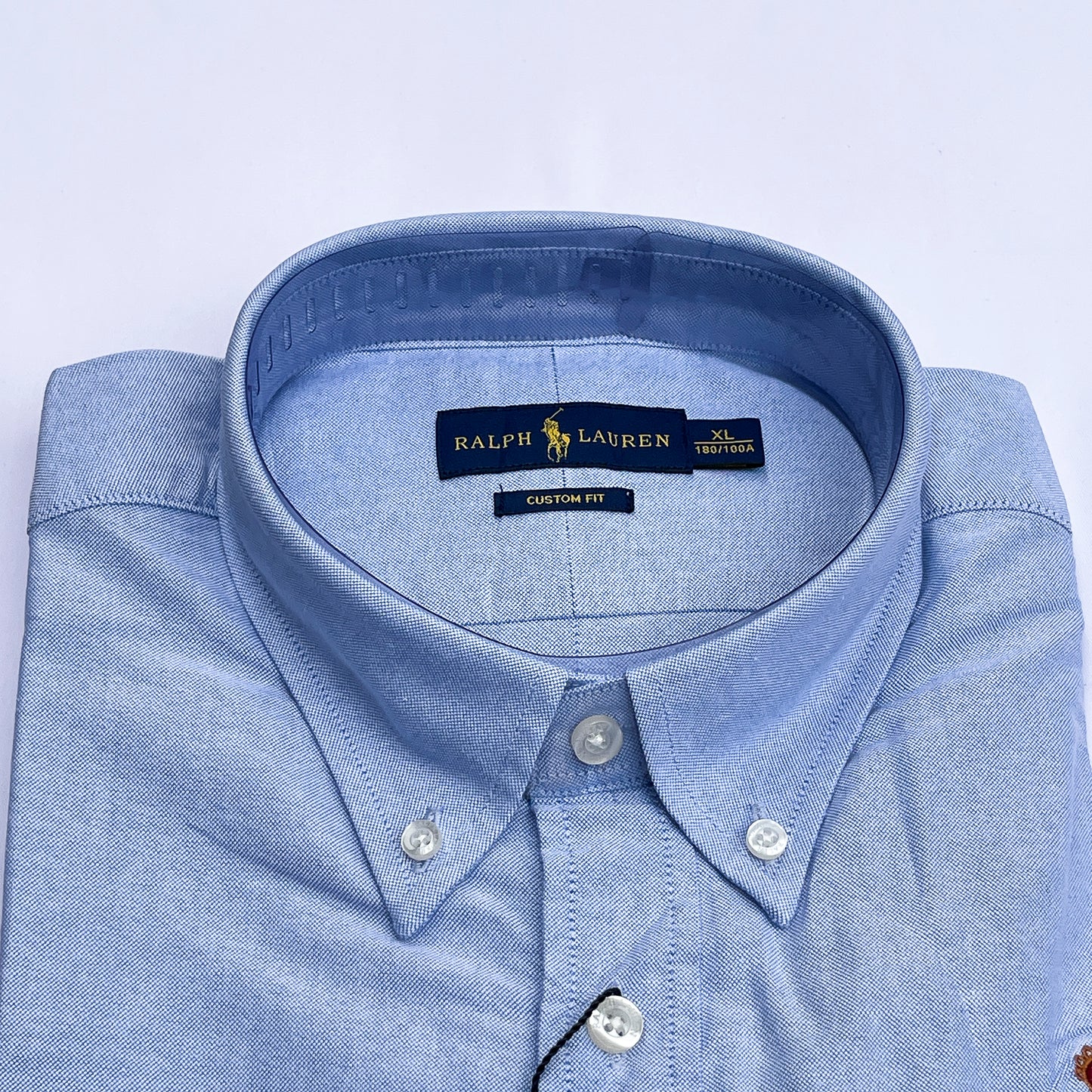 Men’s blue T14 long-sleeve oxford shirt