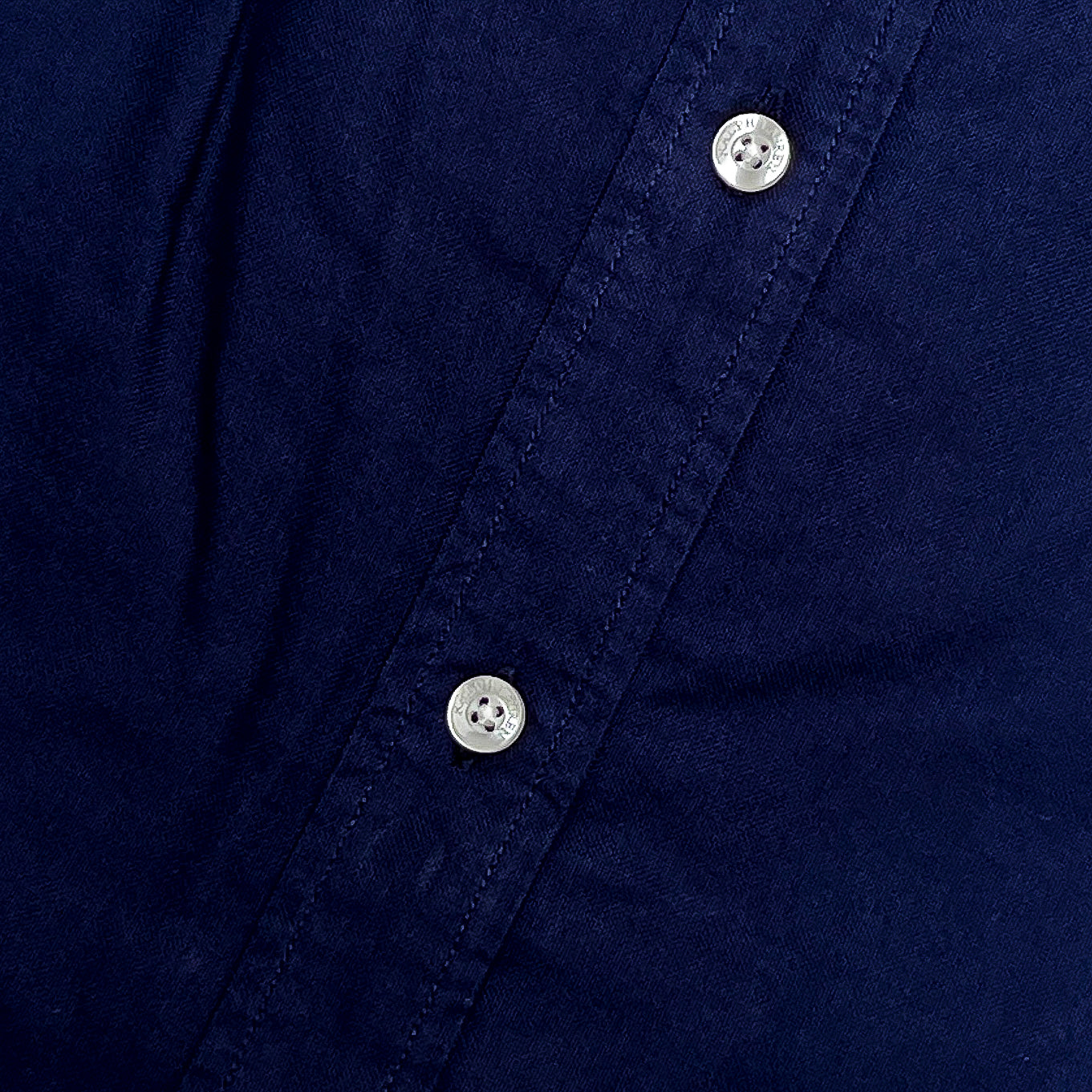 Men’s navy-blue S23 long-sleeve oxford shirt