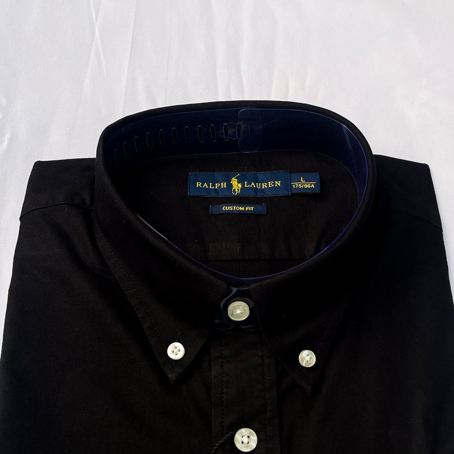 Men’s black T14 long-sleeve oxford shirt