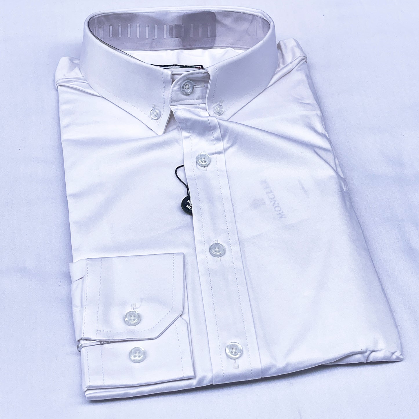 Men’s white M001 long-sleeve oxford shirt