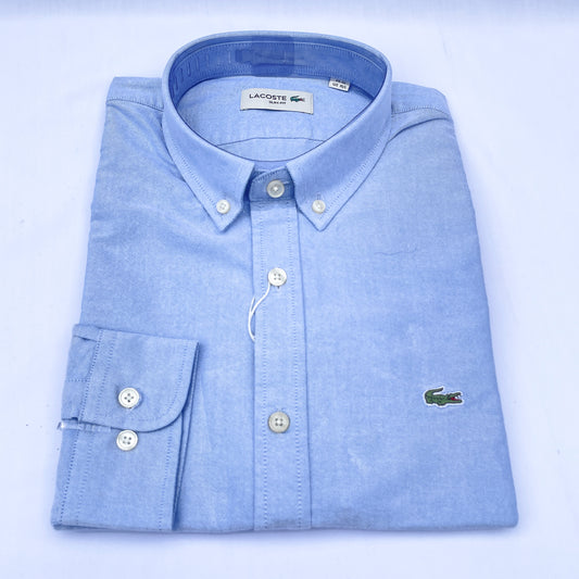 Men’s blue LC4 long-sleeve oxford shirt