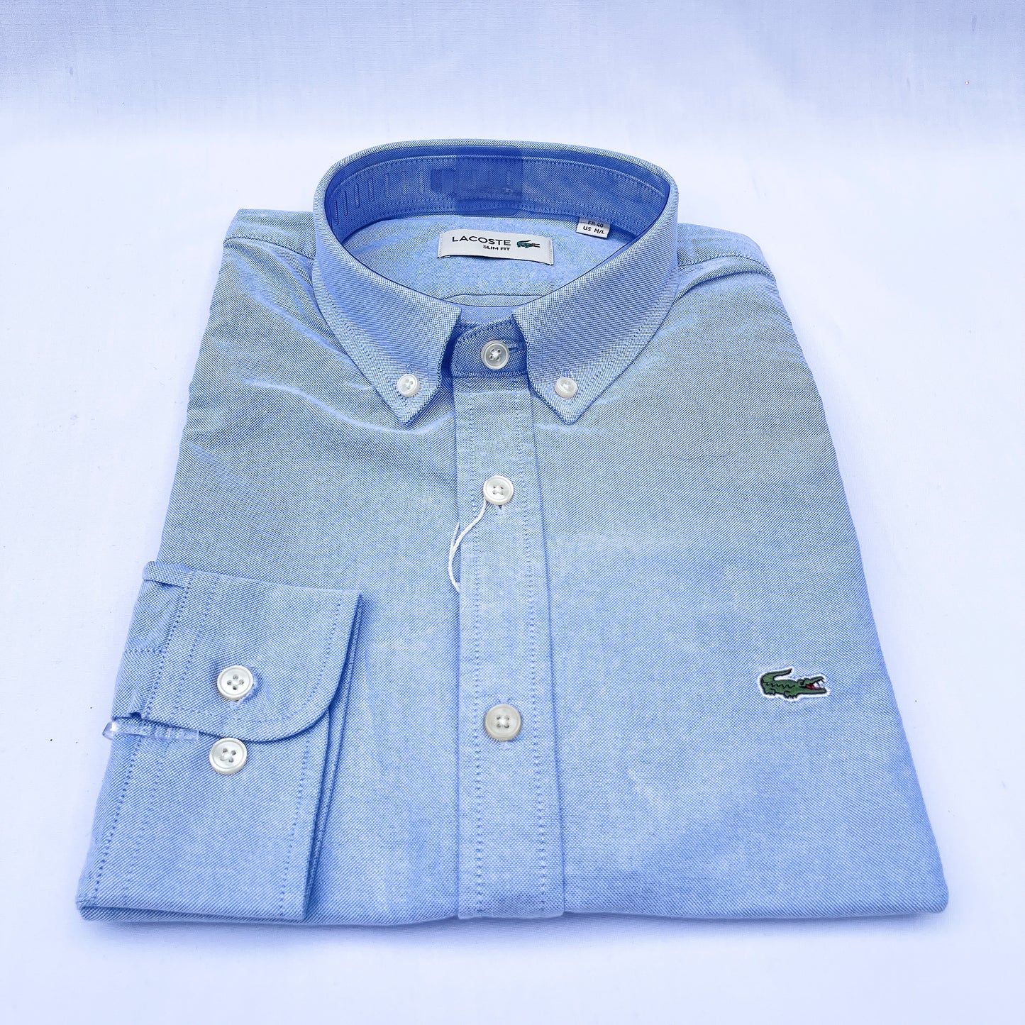 Men’s blue LC4 long-sleeve oxford shirt